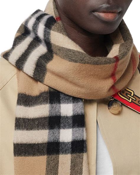 burberry giant check metallic cashmere scarf|Burberry classic check cashmere scarf.